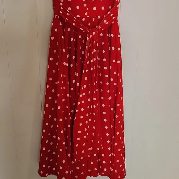 Leslie Lucks Red Polka Dot Dress - Picture 8 of 12